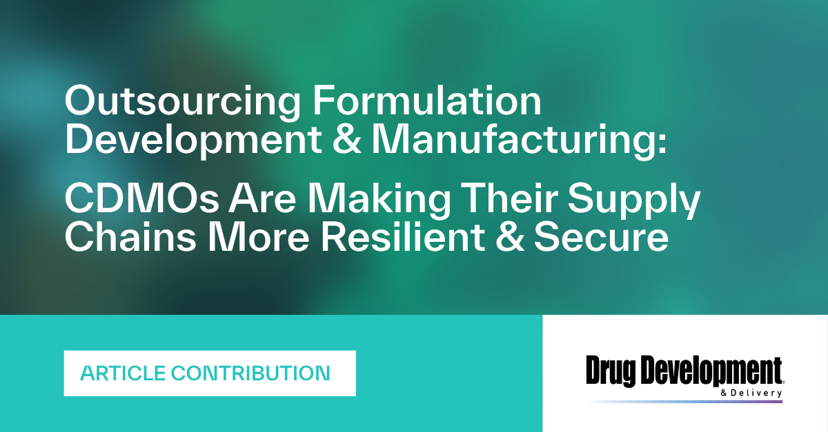CDMOs Are Making Their Supply Chains More Resilient & Secure - featured image